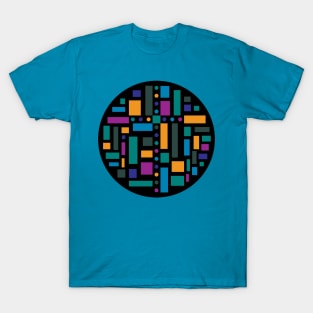 Stained Glass Window Circles 9 T-Shirt